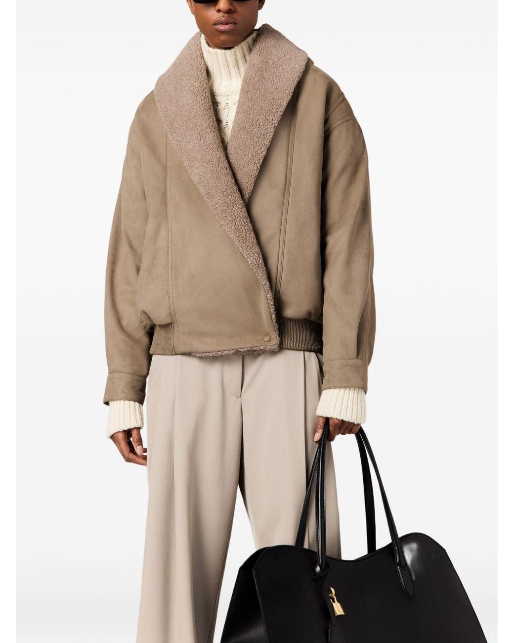 Stella McCartney Brown Faux Leather Jacket