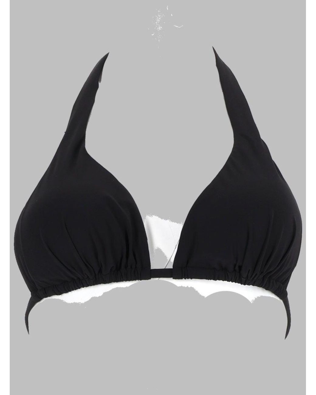 Dolce & Gabbana Black Halter Triangle Bikini Top