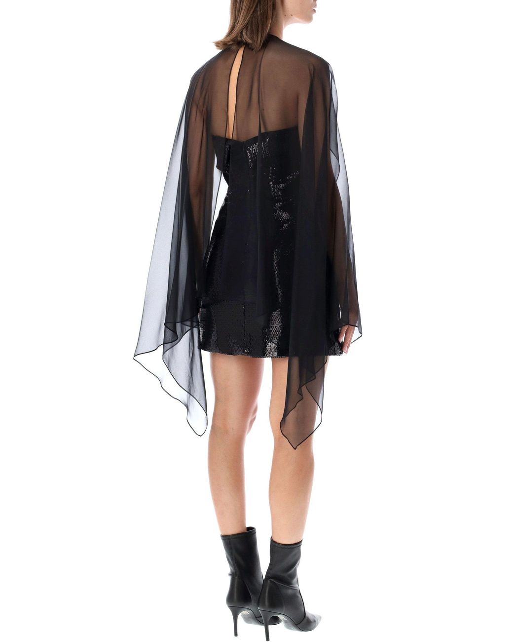 Alberta Ferretti Black Alberta Ferretti Sequin Mini Dress