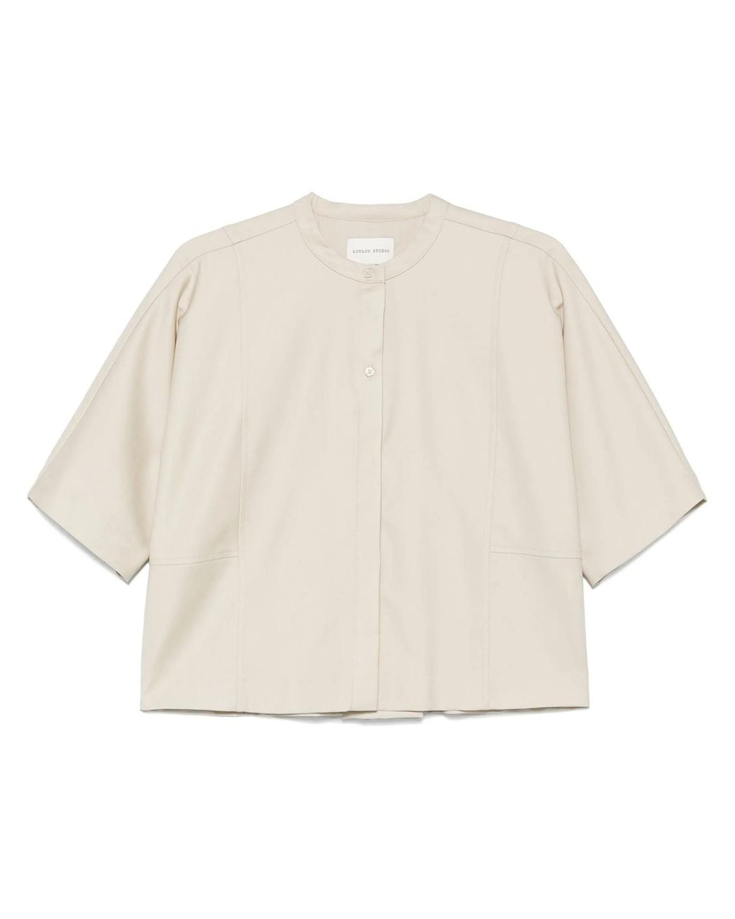 Loulou de Saison Natural Short Sleeved Blouse