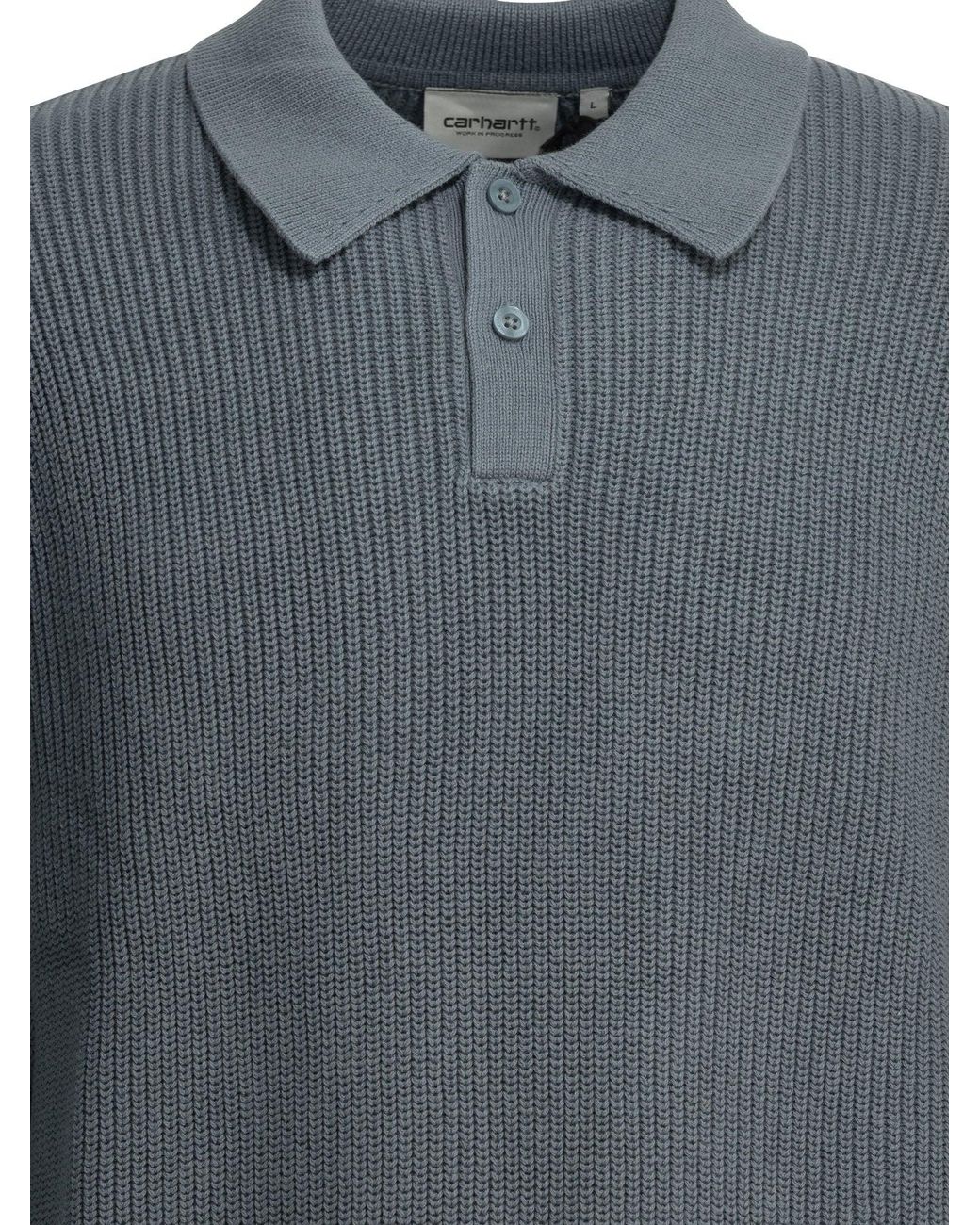 Carhartt Gray "Miles" Polo Sweater
