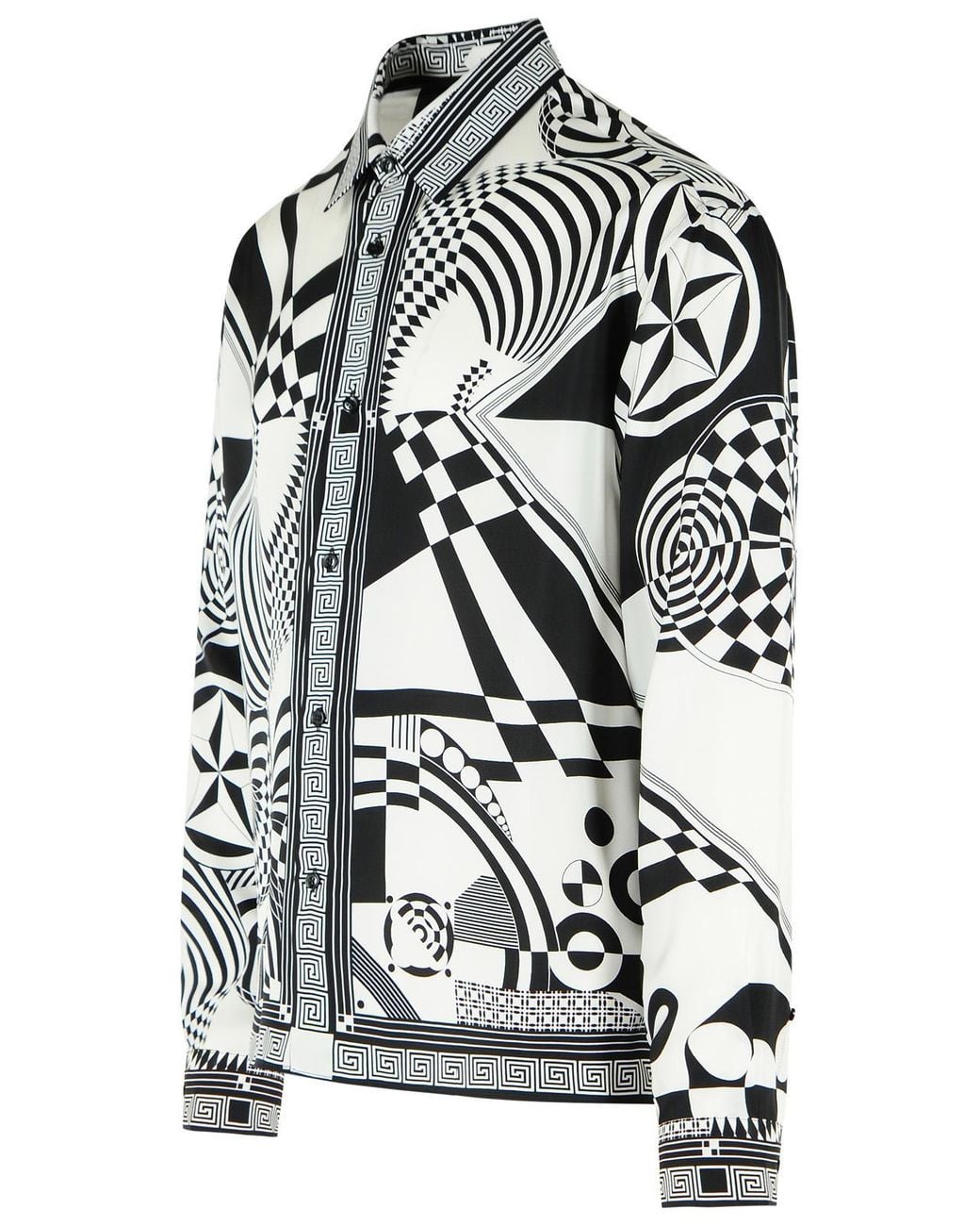 Versace Black Silk Twill Shirt for men