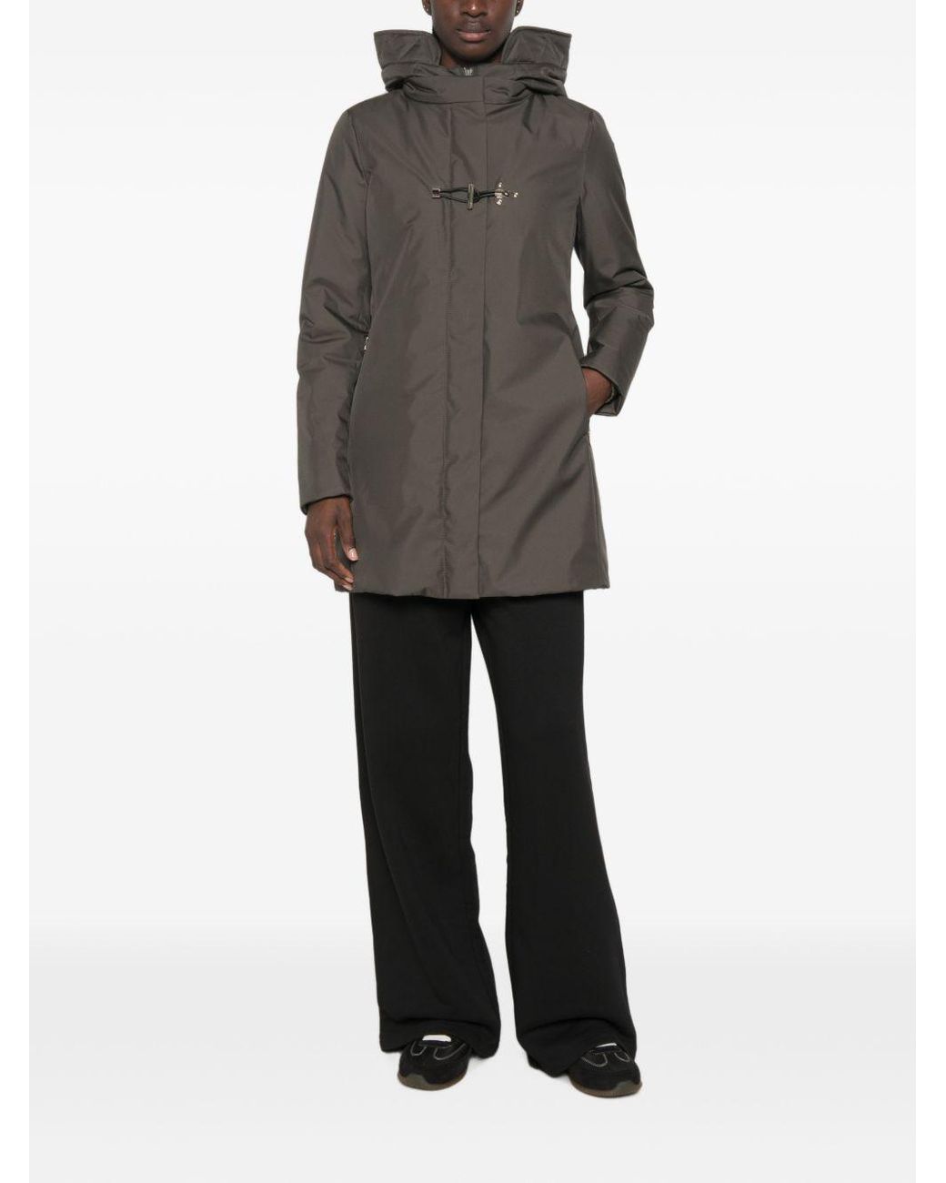Fay Gray Nylon Midi Parka Coat