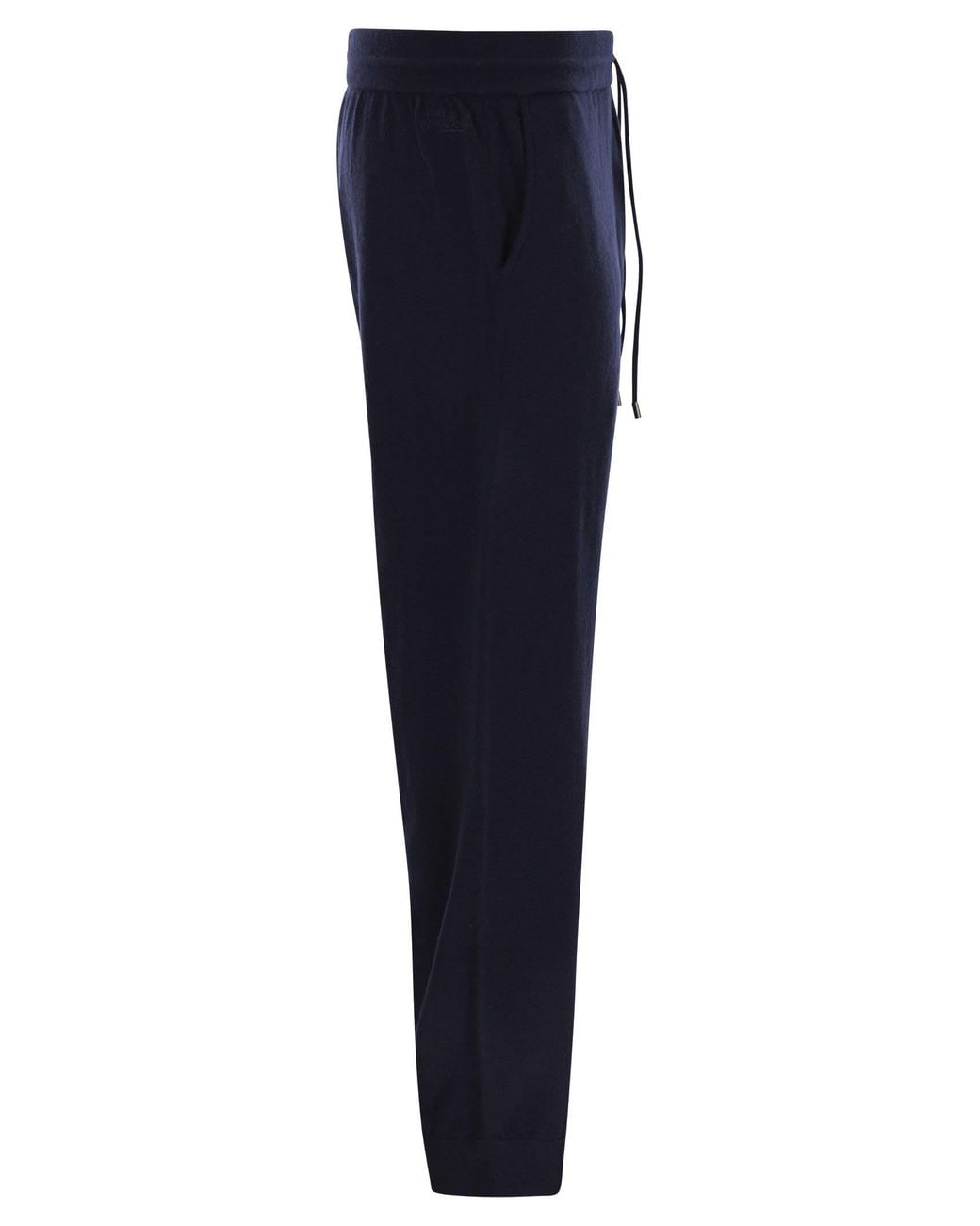 Mc2 Saint Barth Blue Merino Wool Knitted Trousers for men