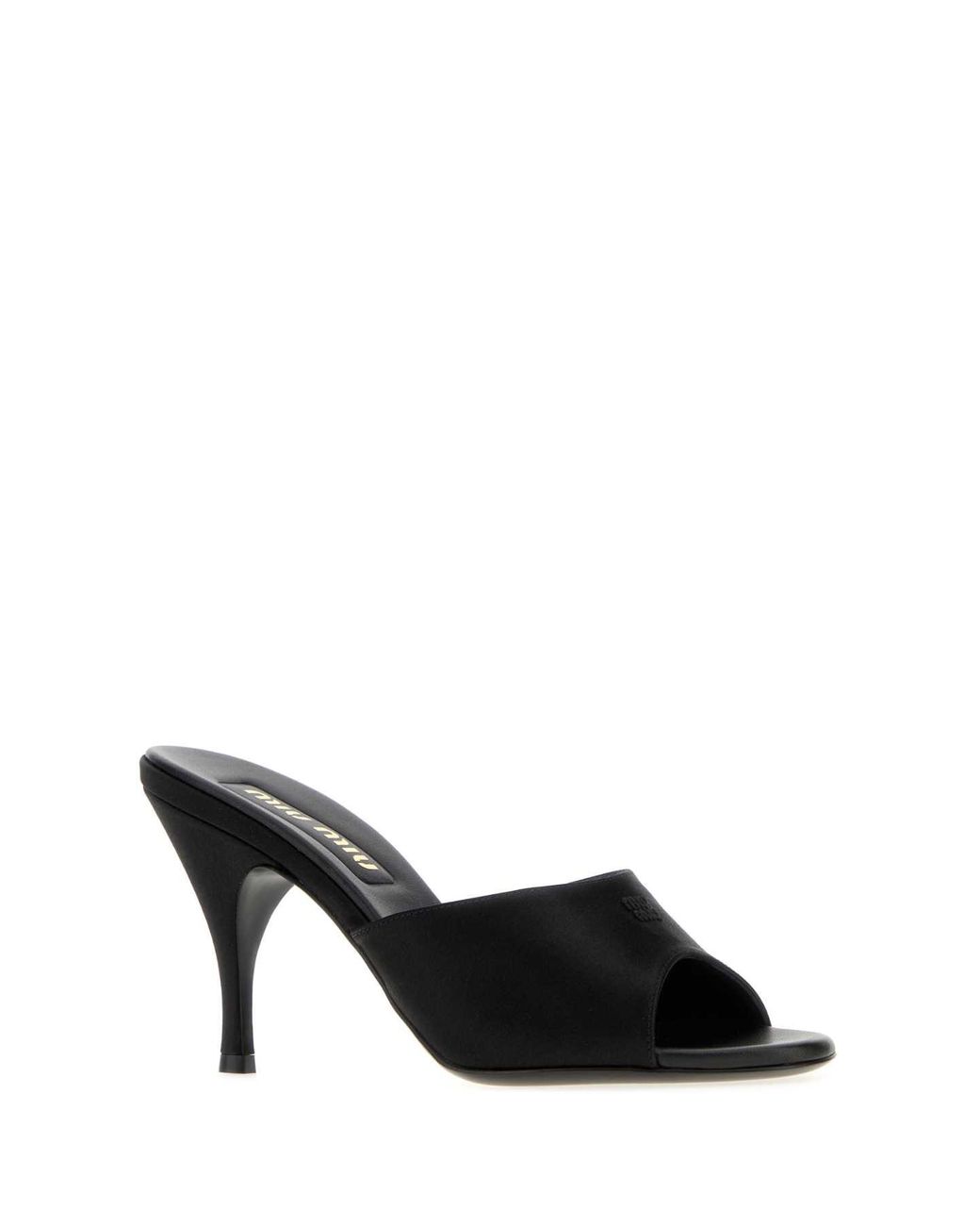 Miu Miu Black Slip-On Heels
