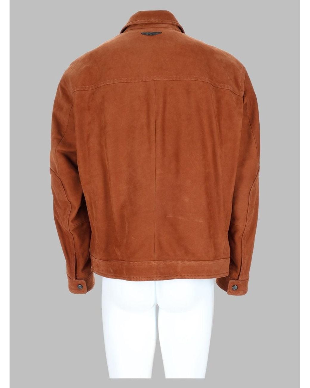 Boss Brown Cowhide Leather Sports Jacket