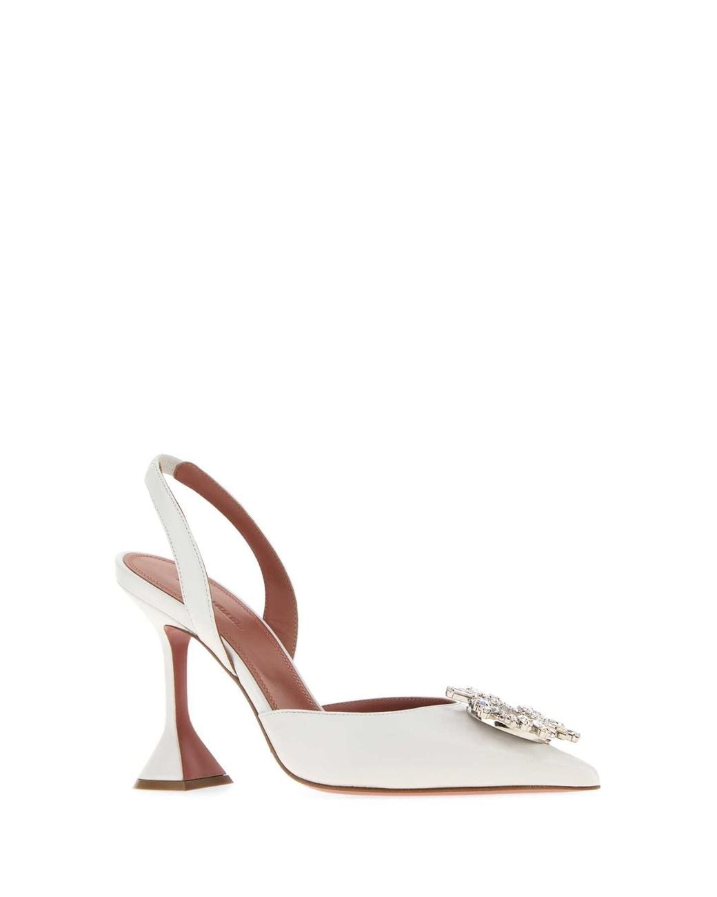 AMINA MUADDI White Begum Slingback Pumps 95
