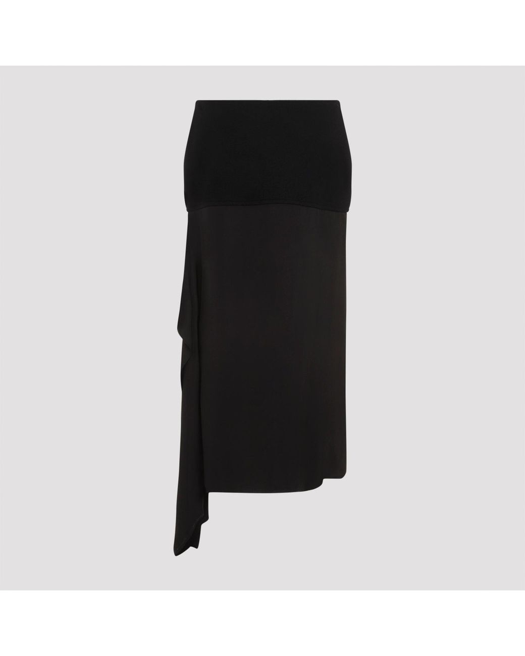 Jil Sander Rokken ,Zwart ,Wol Asymmetrische Rok in het Black