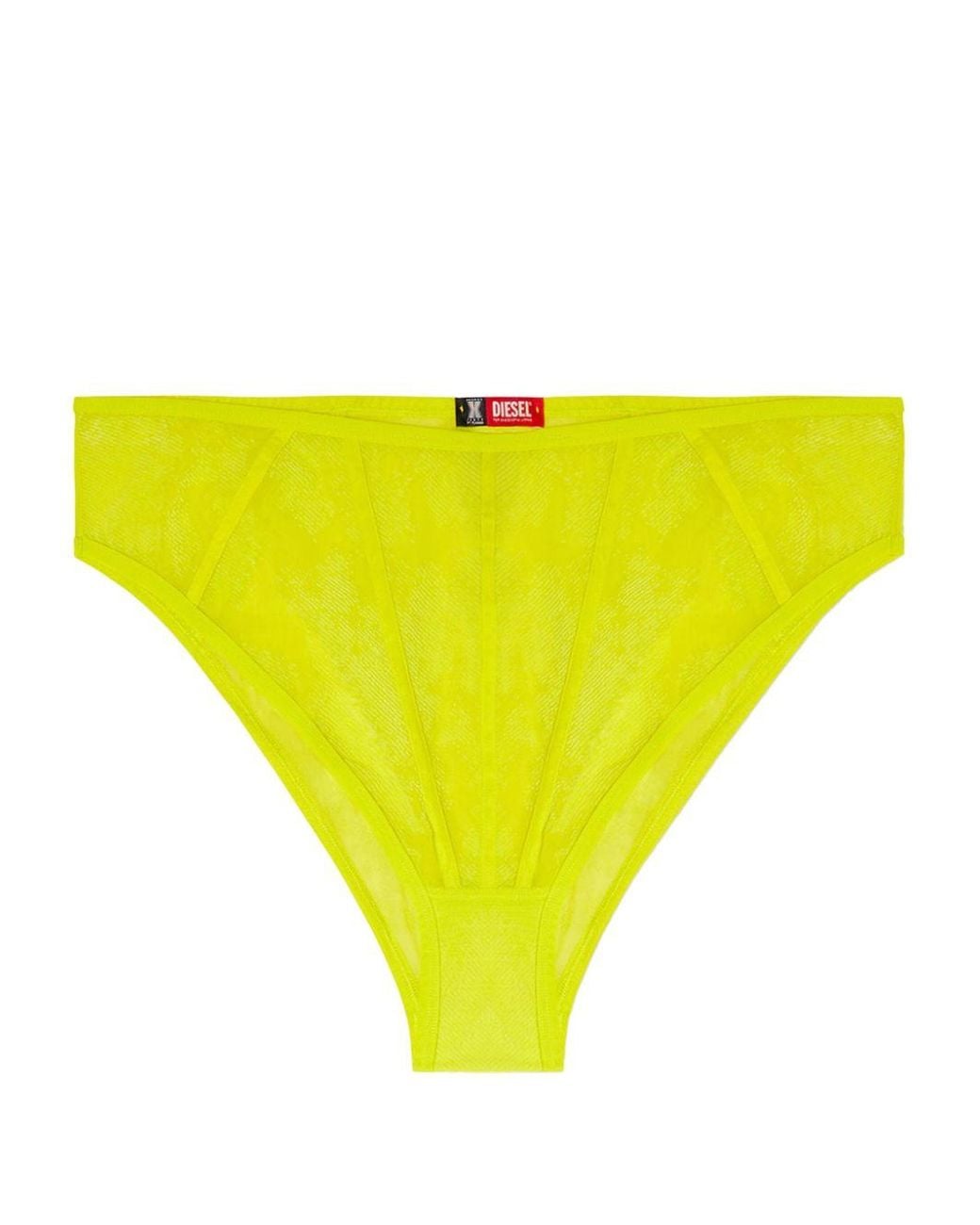 Diesel X Fenty By Rihanna Yellow C-Mesh-High-Waist-Brief Mutan