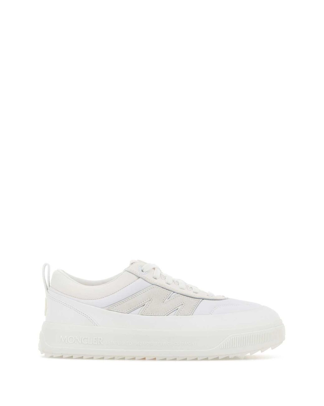 Moncler White Canvas Altive Sneakers