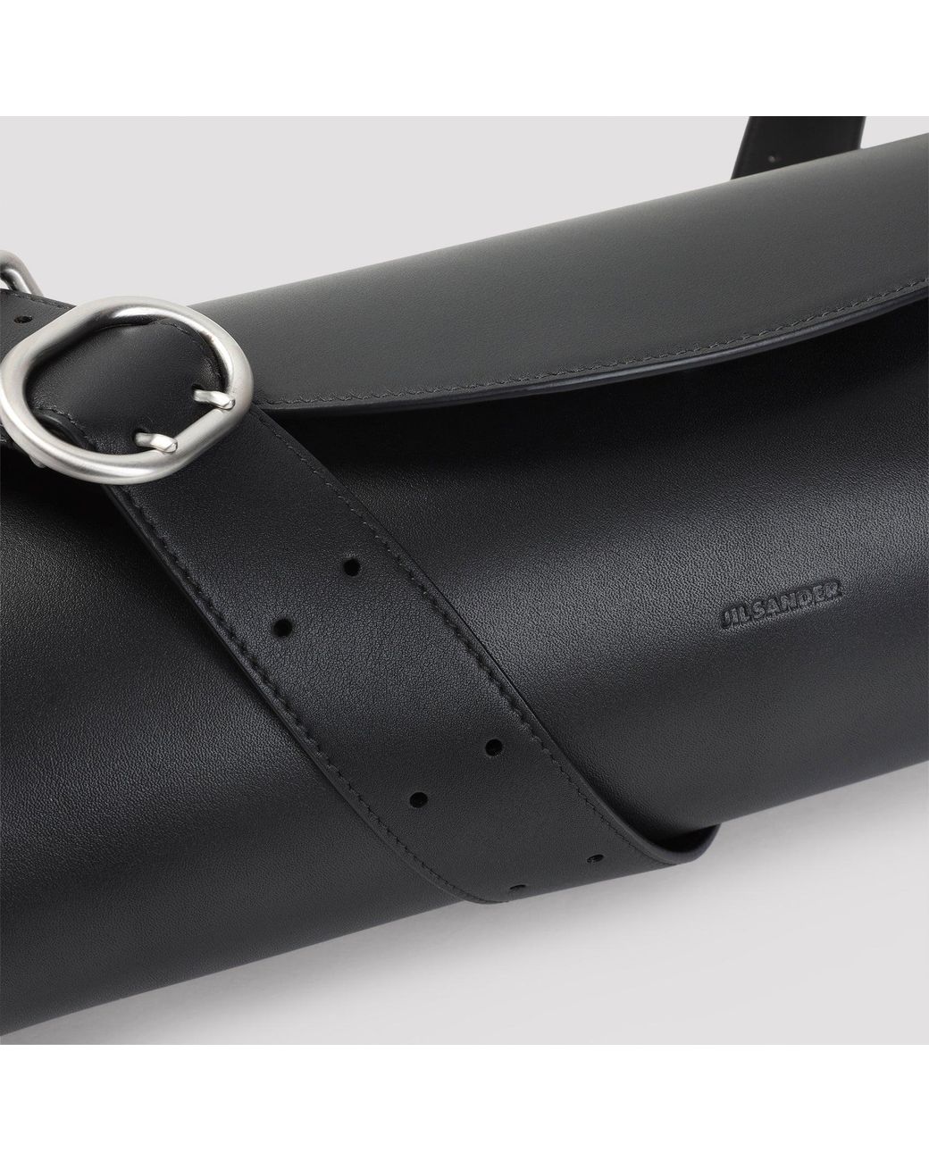 Jil Sander Black Cannolo Shoulder Bag