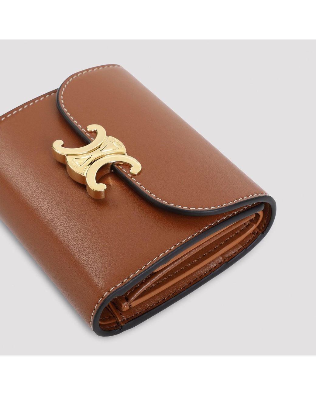 Céline Brown Small Flap Wallet