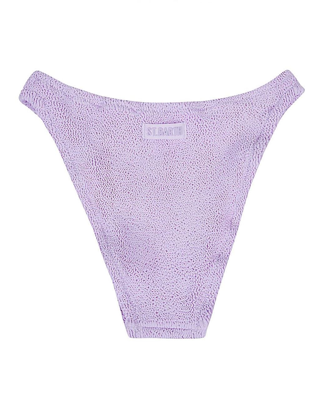 Mc2 Saint Barth Purple High Waisted Bikini Bottoms