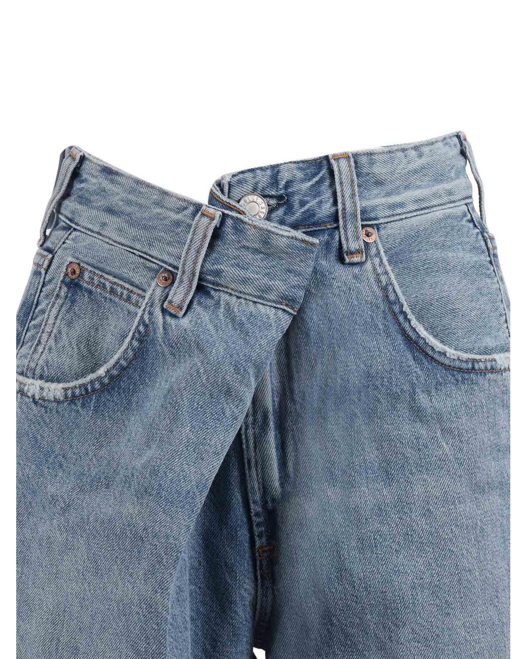 Agolde Blue Vana Fold Jean