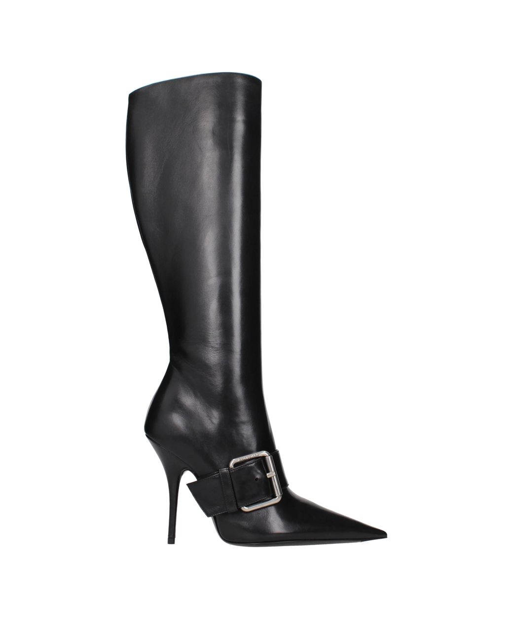Balenciaga Black Leather Boots For