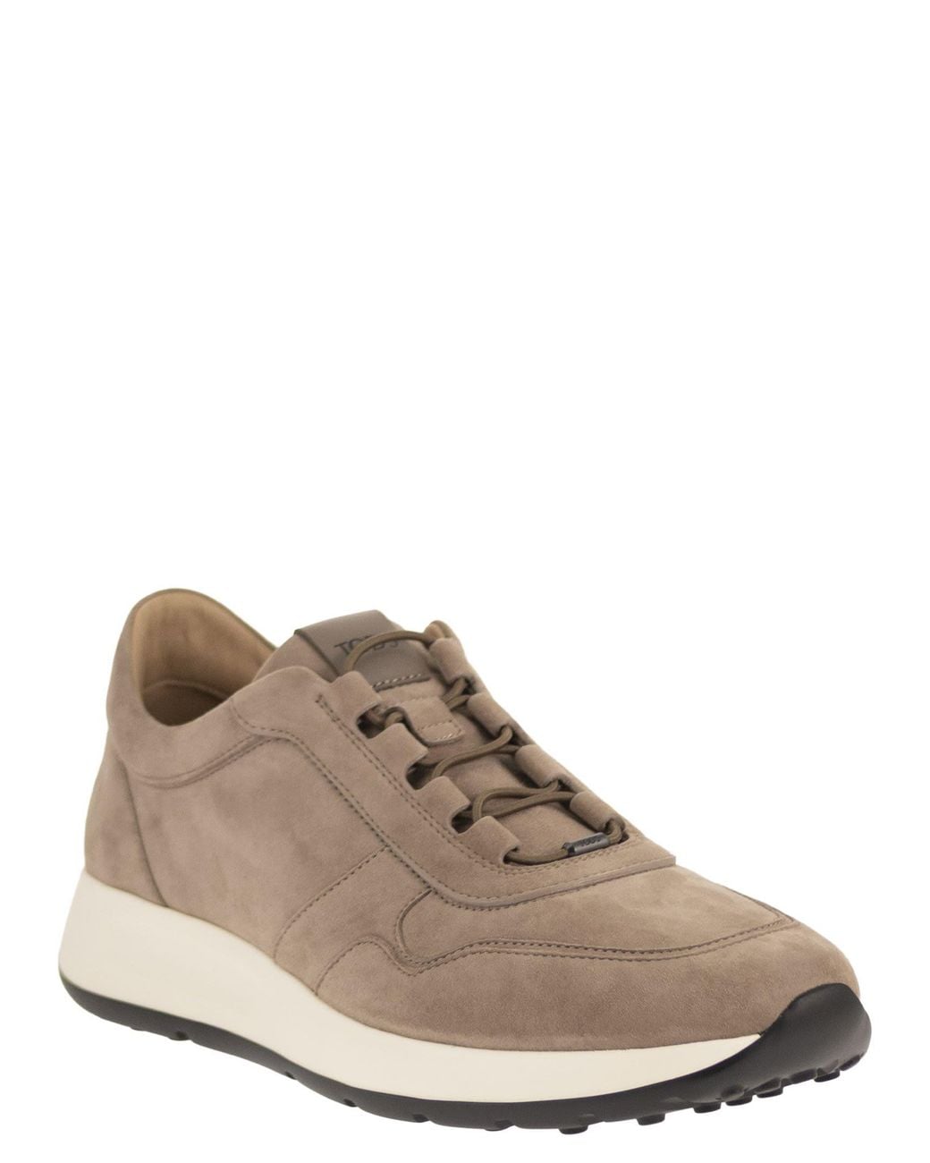 Tod's Brown Goatskin Suede Sneakers for men