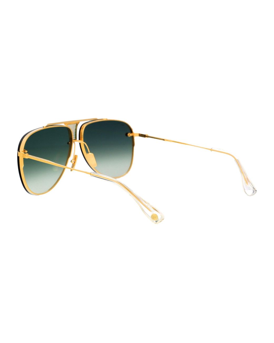 Dita Eyewear Green Aviator Sunglasses Drx 2082 L Gld Clr L