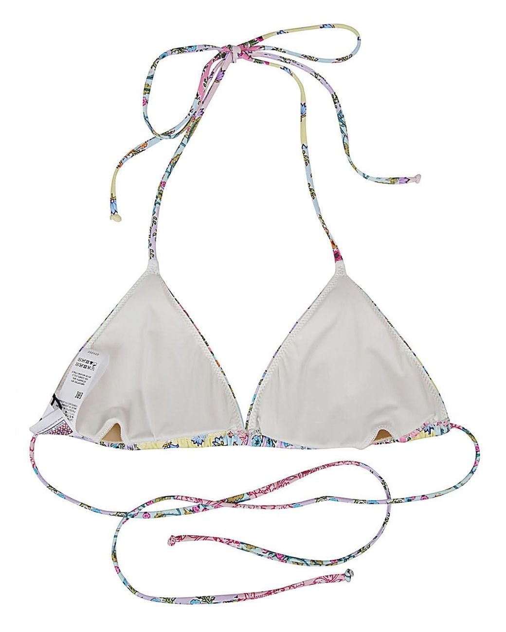 Mc2 Saint Barth Multicolor Triangle Bikini Top