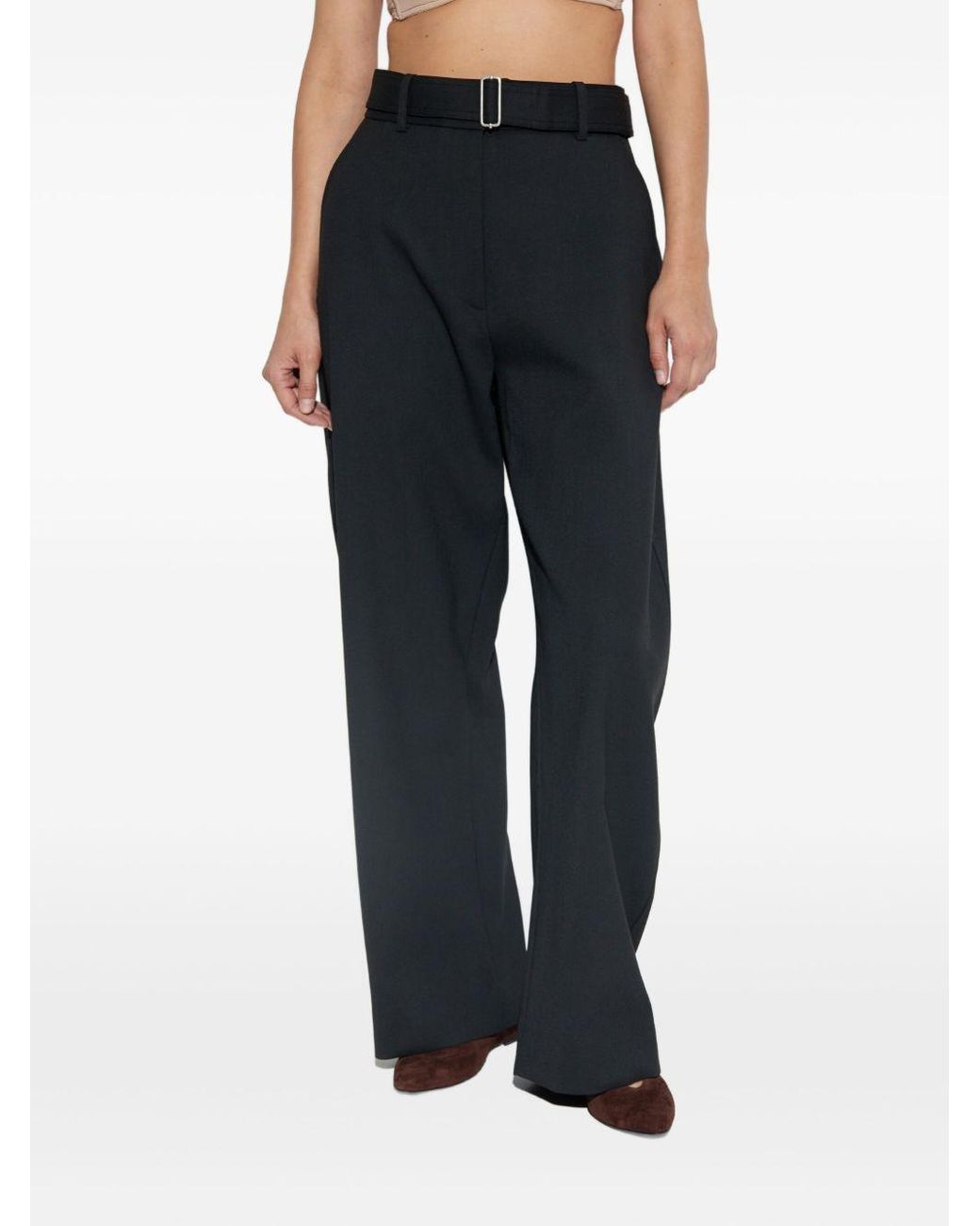 Studio Nicholson Sculpturale Broek in het Blue