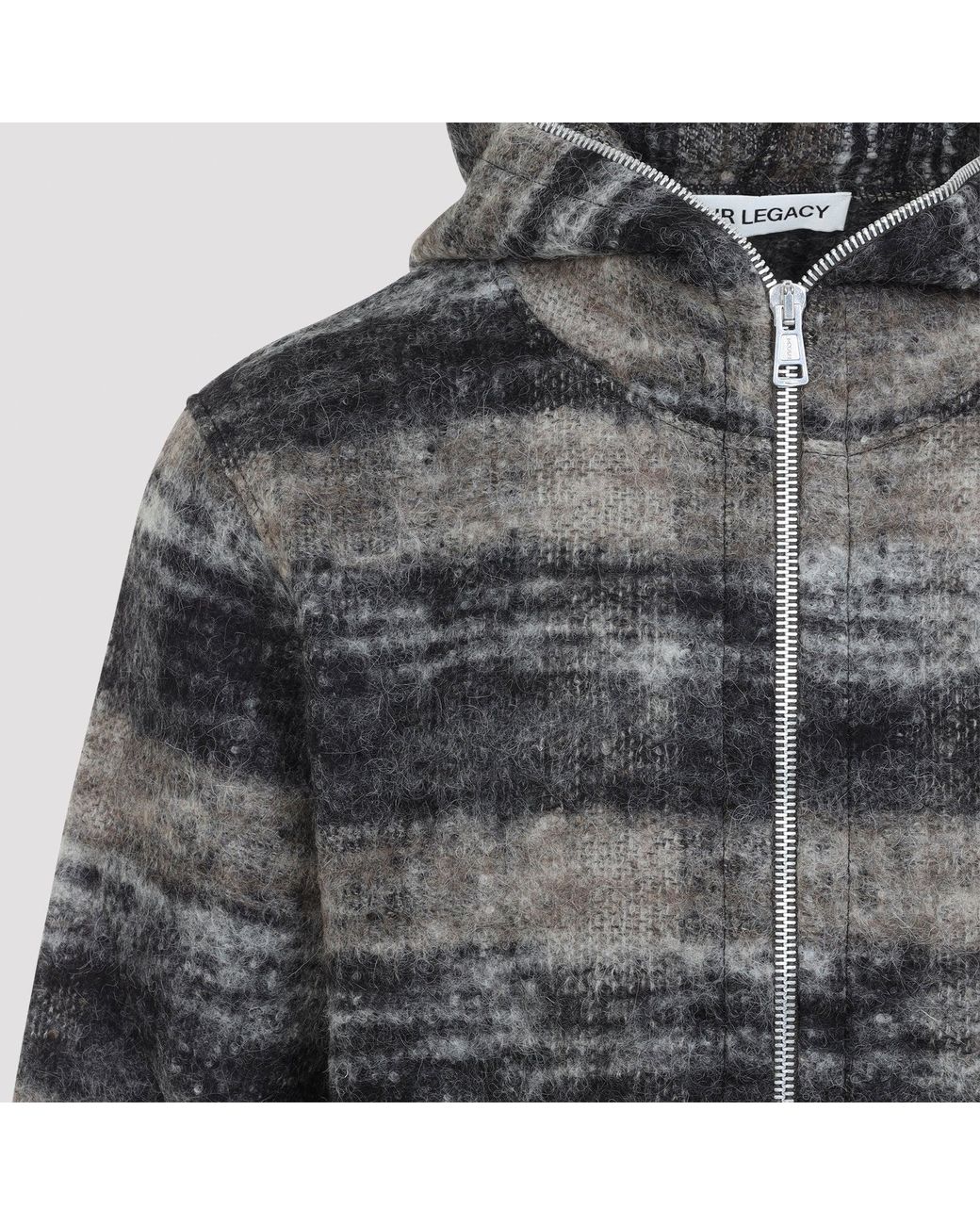 Our Legacy Gray Full Zip Hoodie for men