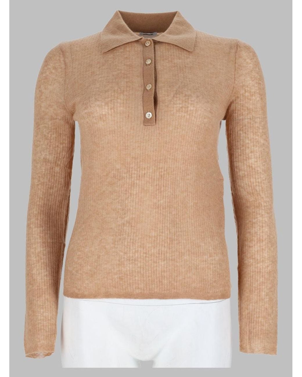 Aspesi Natural Relaxed Crewneck Sweater