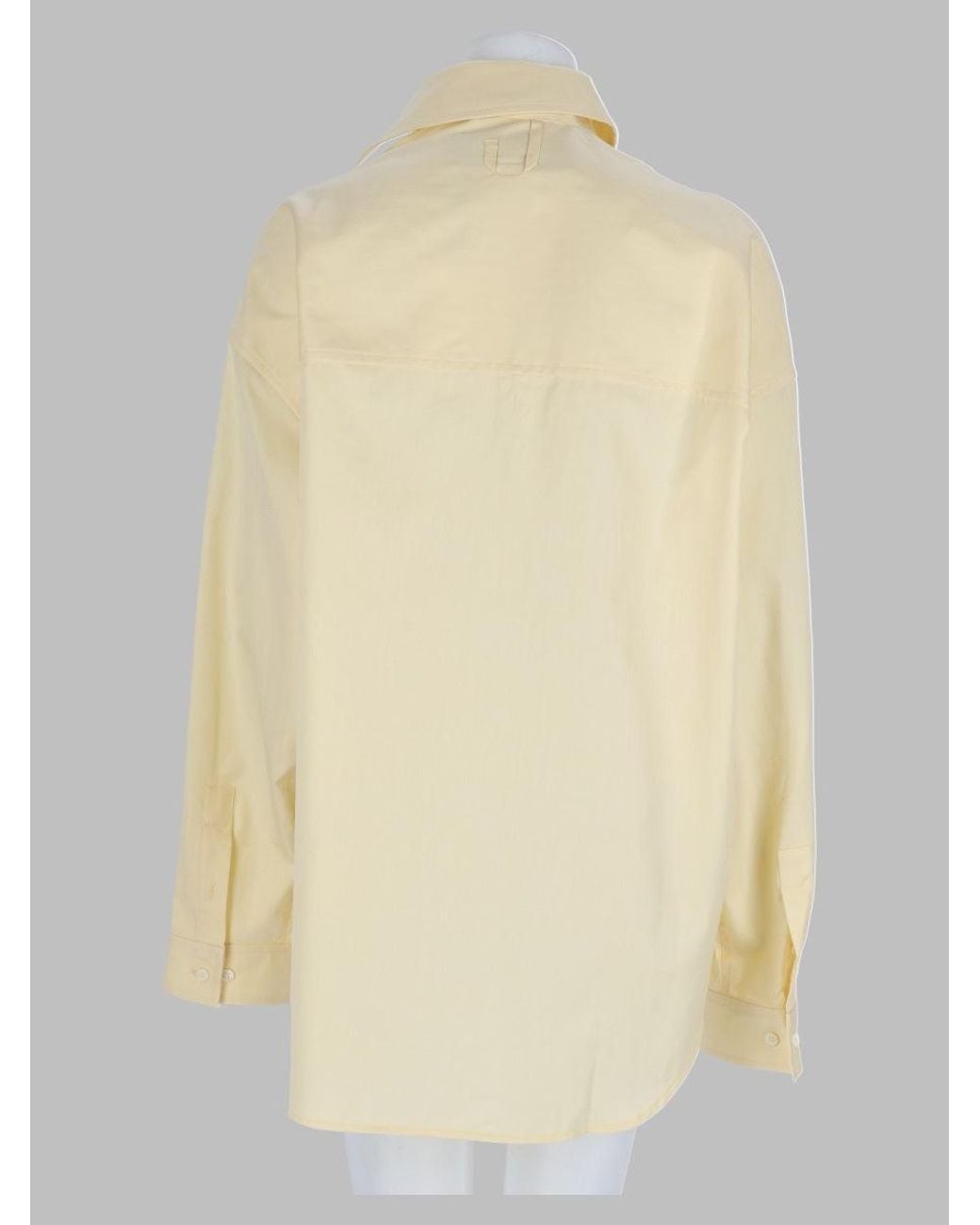 Jacquemus Natural Cropped Cotton Shirt
