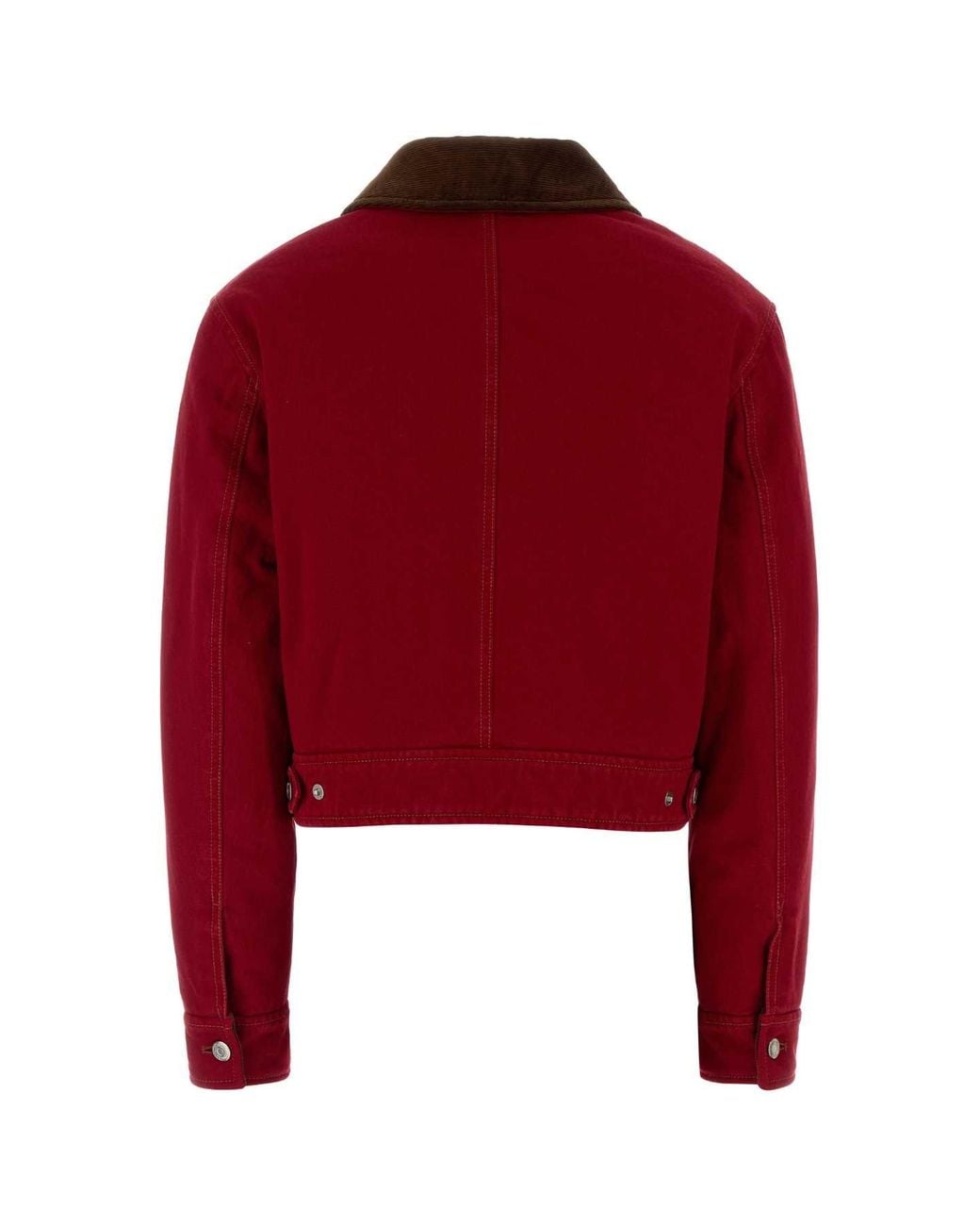 AMI Structured Denim Jacket With Quilted Padding