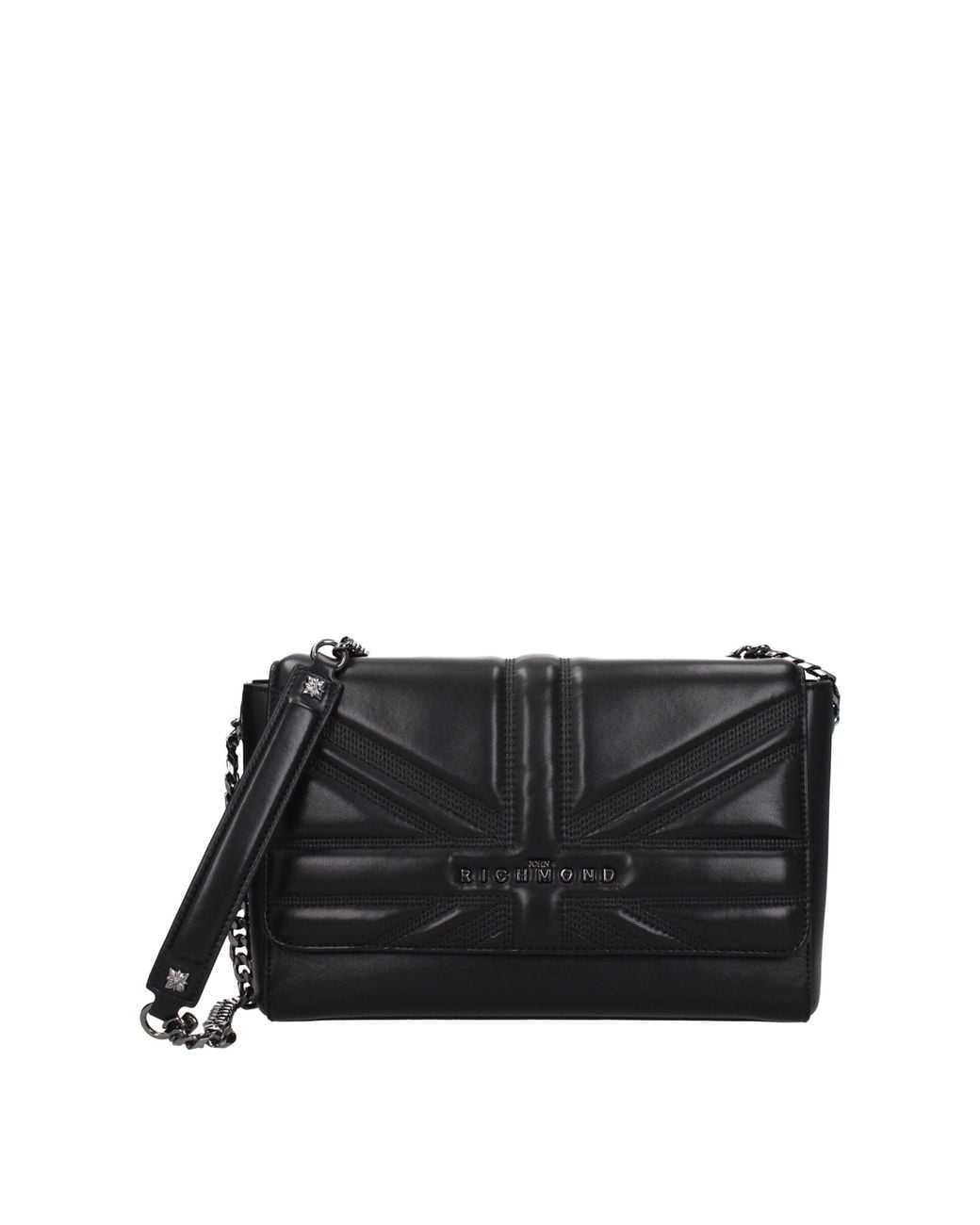 John Richmond Black Crossbody Bag Polyurethane