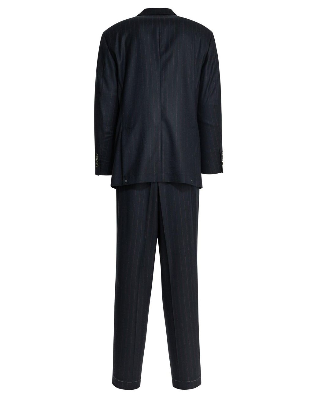 Brunello Cucinelli Black Formal Pinstripe Suit for men