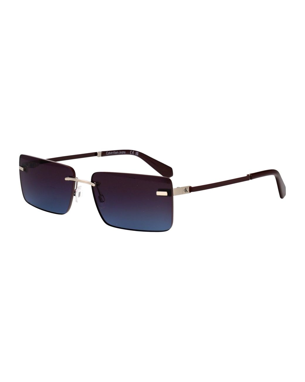 Calvin Klein Blue Metal Sunglasses