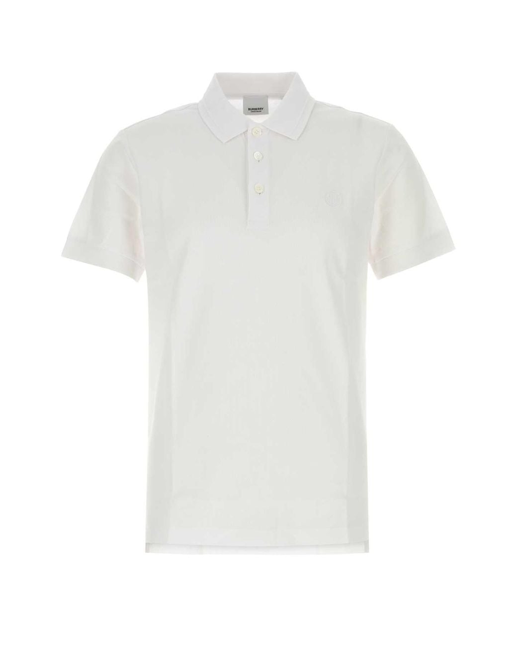 Burberry White Piquet Polo Shirt