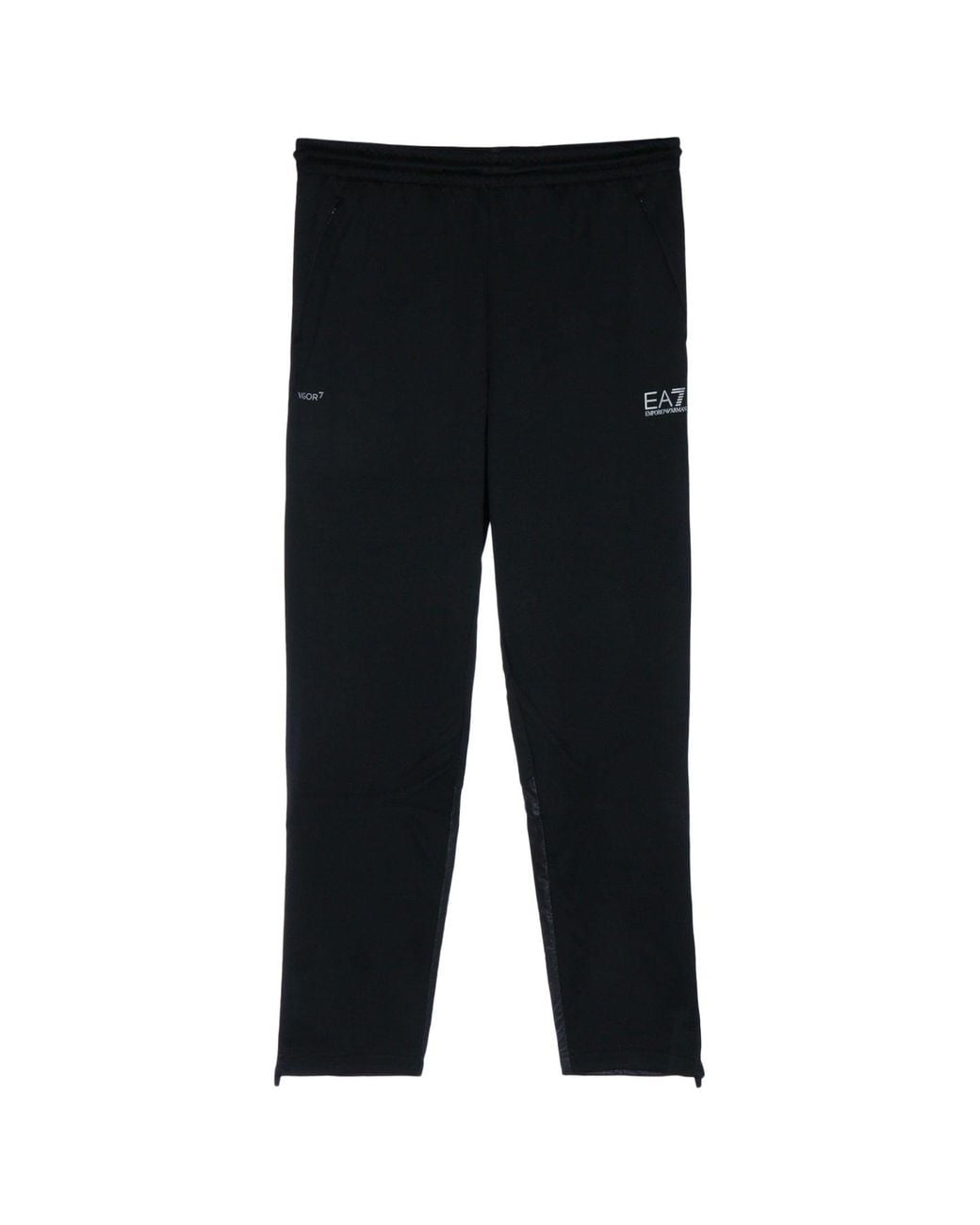 EA7 Black E. A.7 Vigor7 Polyester Track Pants