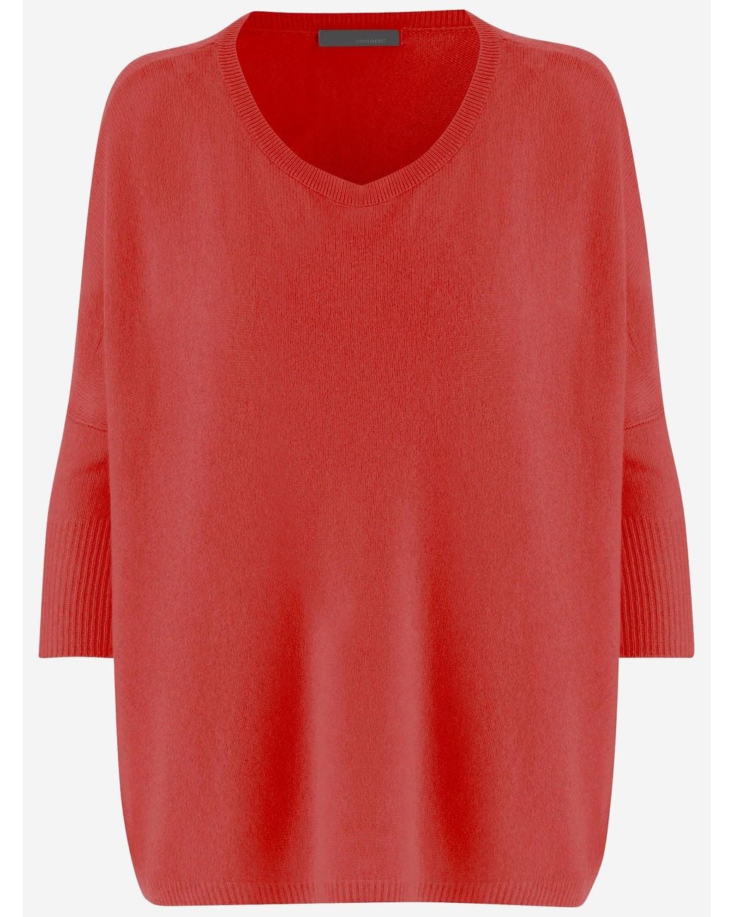 Allude Red Cashmere Sweater