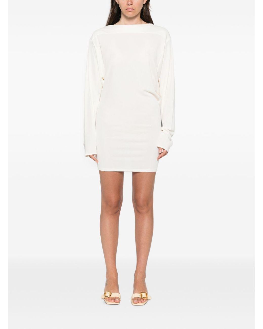 Jacquemus White Mistral Short Dress