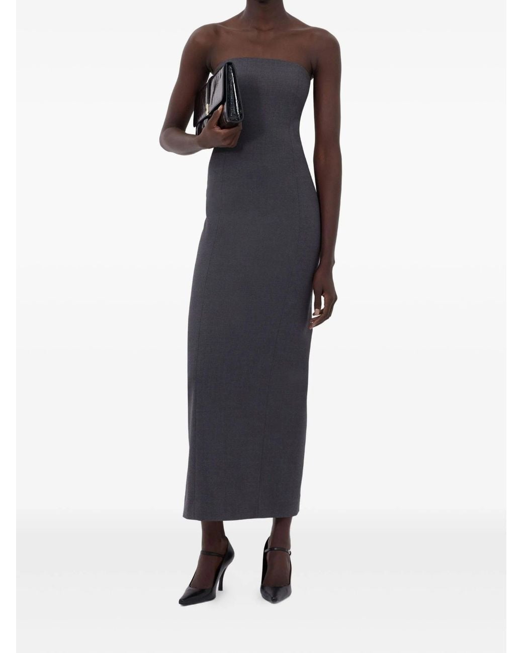 Loulou de Saison Black Shilo Bustier Maxi Dress
