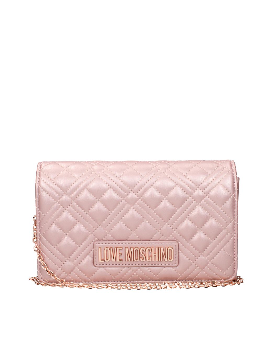 Love Moschino Pink Polyurethane Bag/Dusty