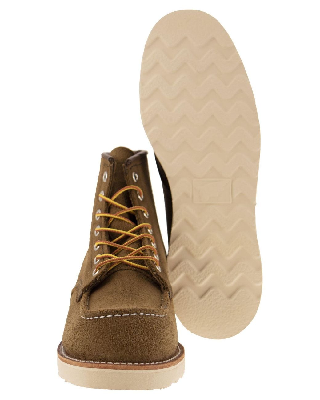 Red Wing Brown Classic Moc Mohave Suede Lace Up Boot