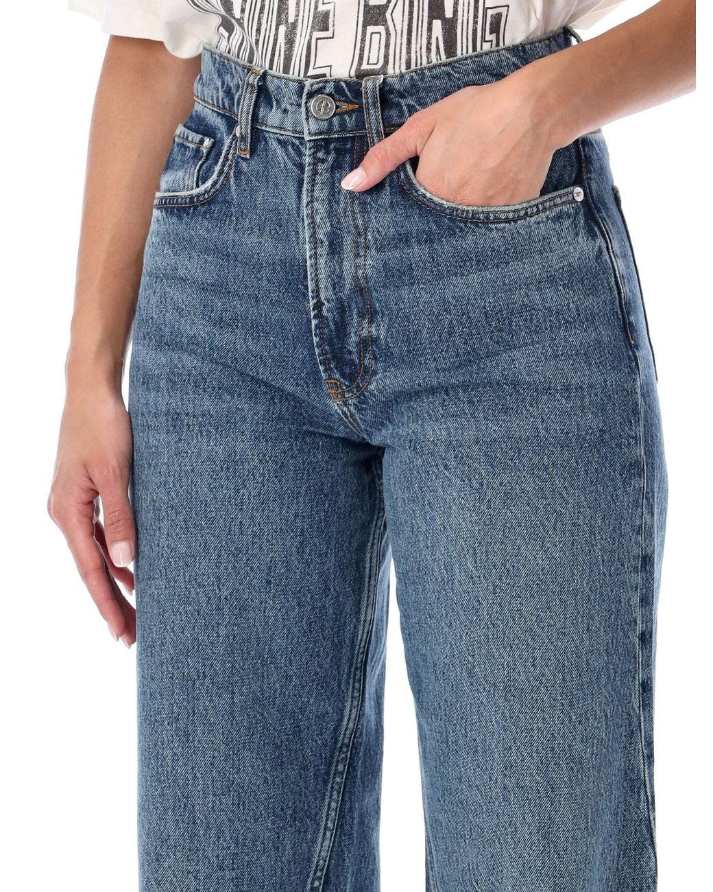 Anine Bing Blue Brie Jeans