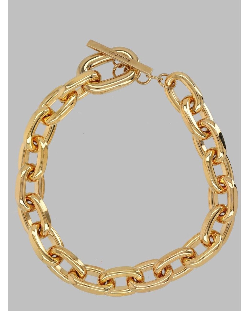 Rabanne Metallic Oversized Chain Link Bracelet