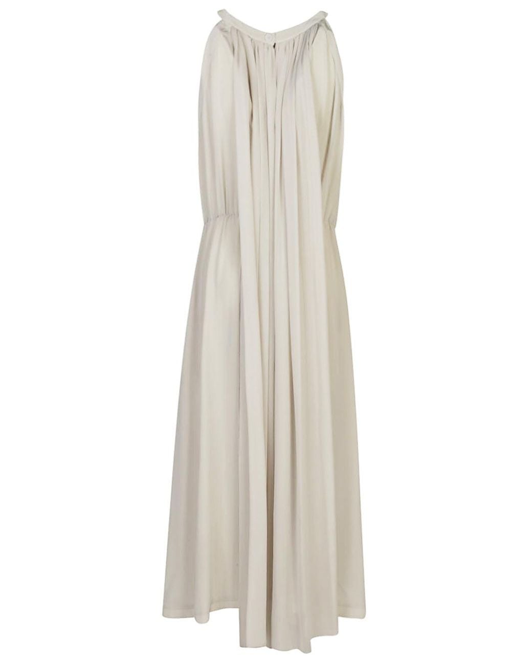 CRI.DA White Silk Midi Dress