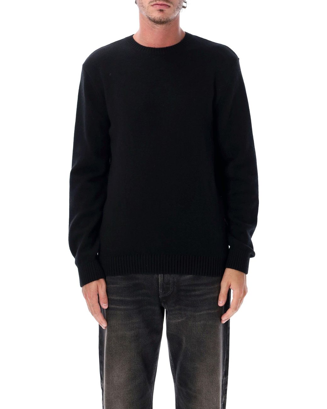 COLORFUL STANDARD Black Recycled Merino Wool Classic Crewneck Sweater