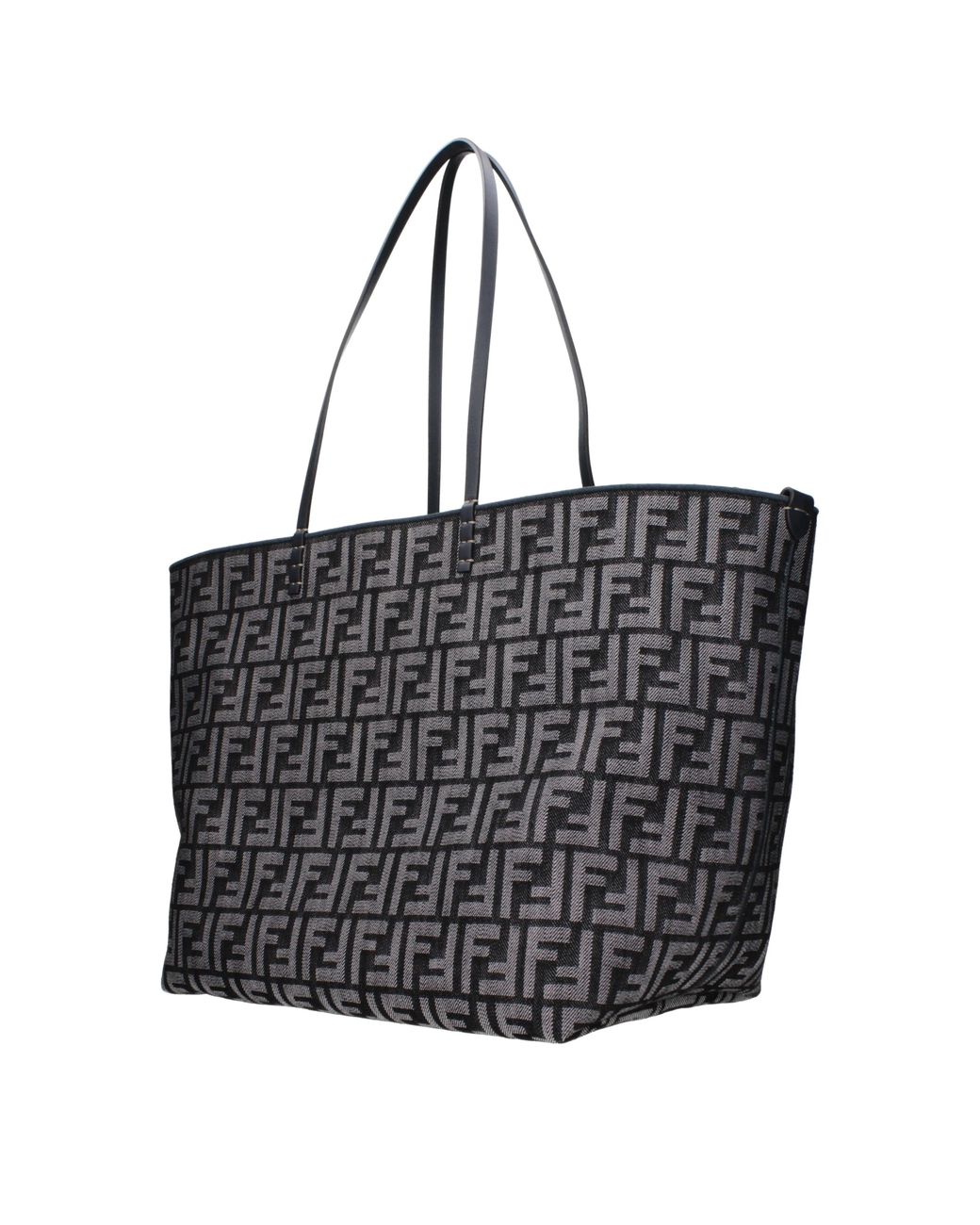 Fendi Black Dark Fabric Shoulder Bag
