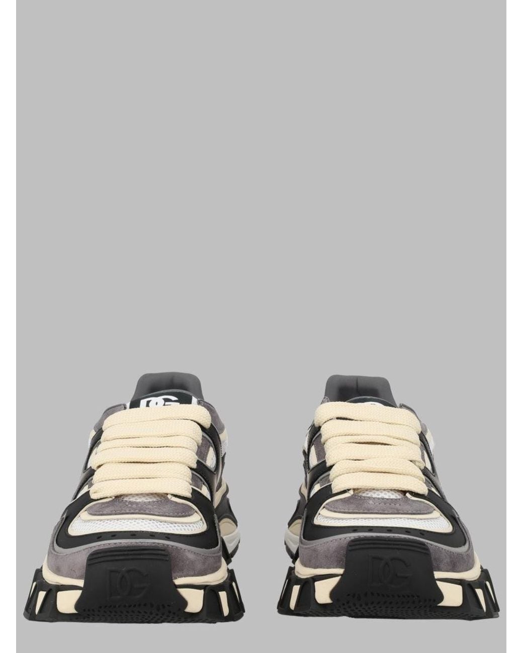 Dolce & Gabbana Multicolor Statement Sneakers With Textured Upper