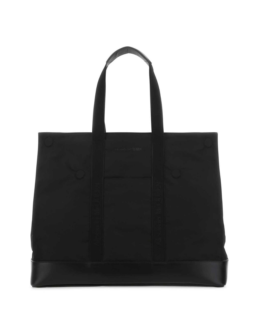 McQueen Black De Manta Nylon Tote for men