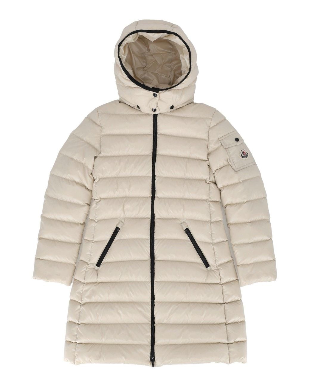 Moncler Natural Moka Long Coat