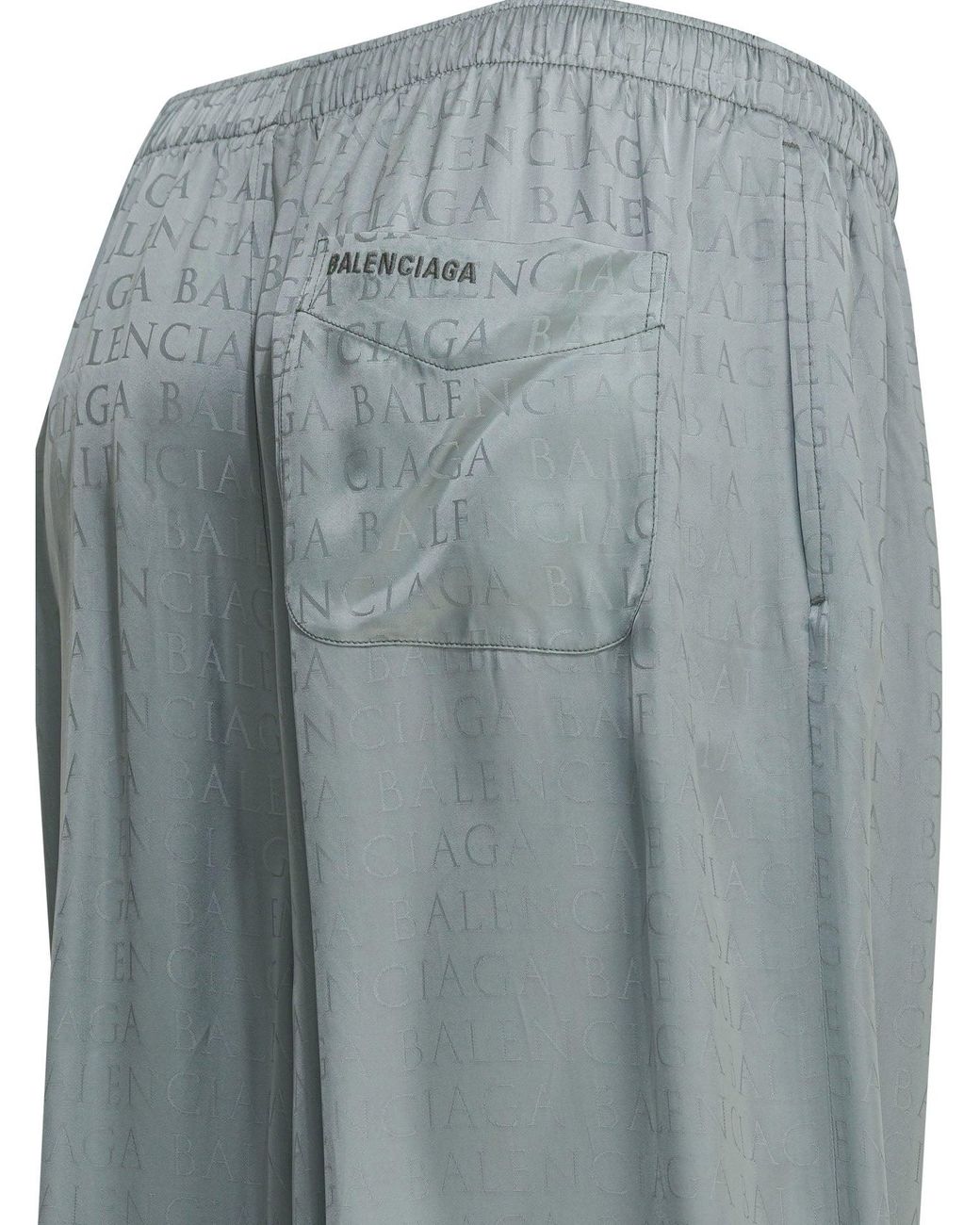 Balenciaga Gray Viscose Trousers