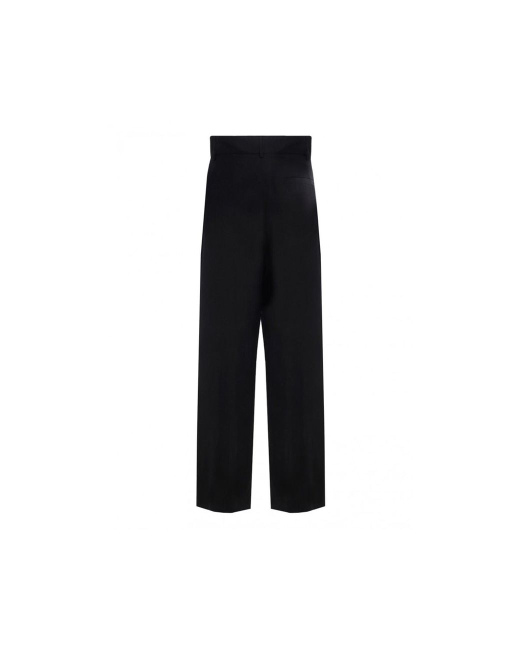 Ferragamo Black Silk And Linen Pants