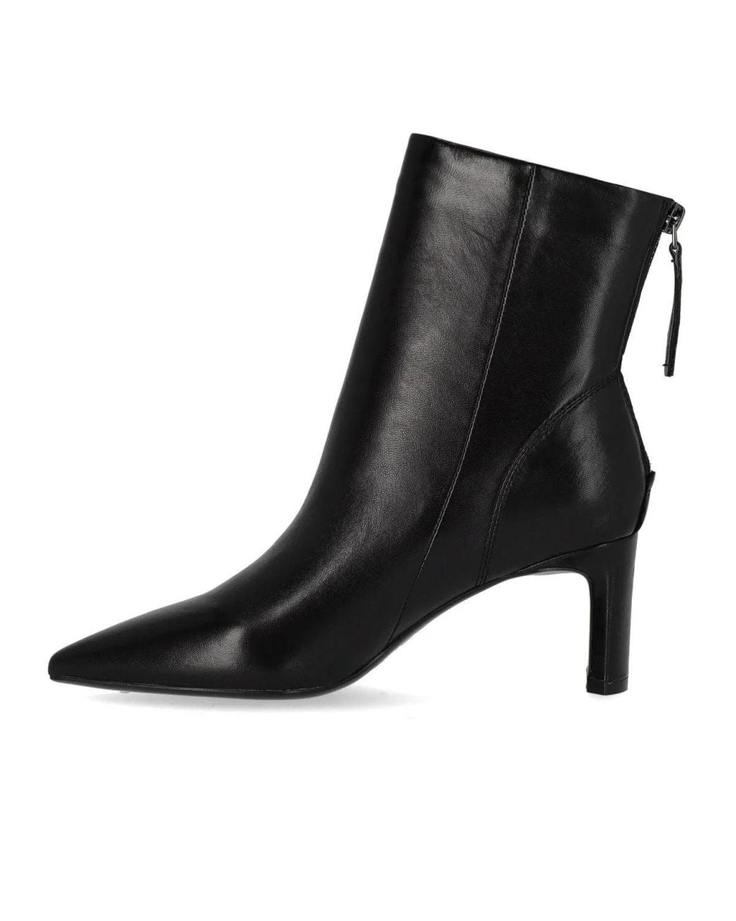 MISS OLIVIA Black Gaia Heeled Ankle Boot