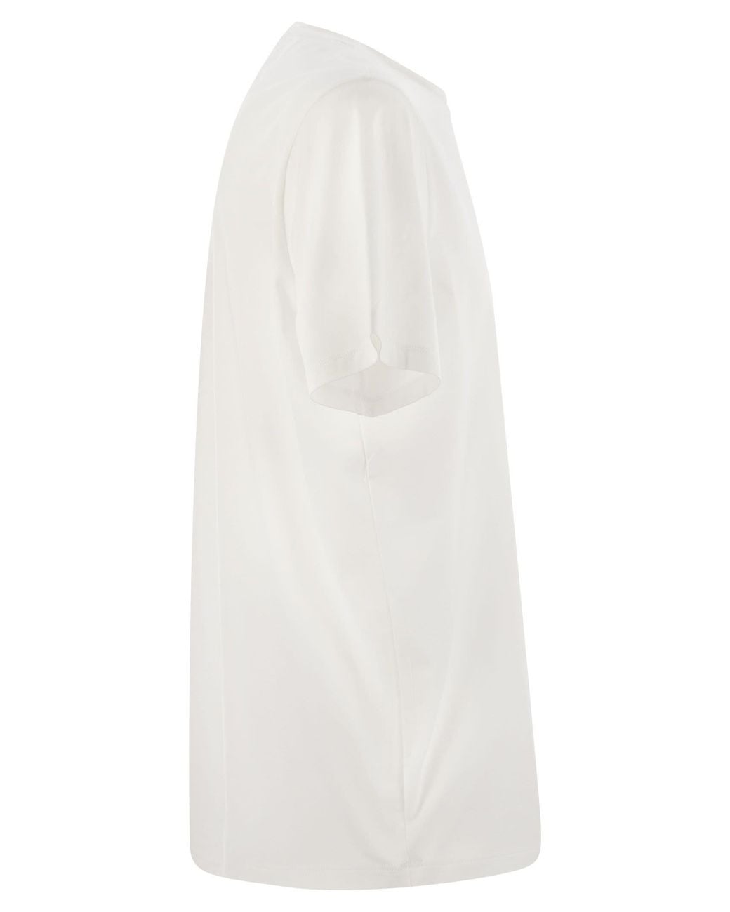 Herno White Stretch Cotton T-Shirt for men