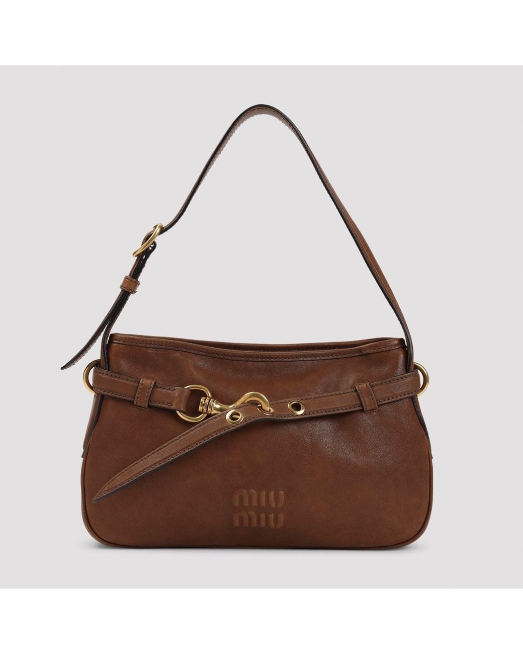 Miu Miu Brown Rovere Shoulder Bag